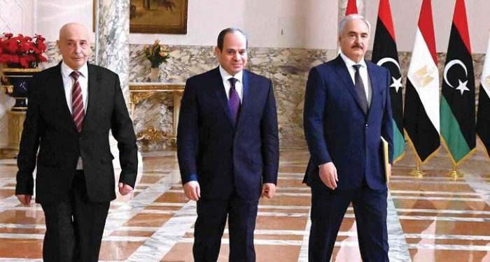 السيسي يلتقي حفتر وعقيلة صالح في القاهرة