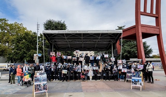 تنديد بجرائم تركيا في شمال سوريا خلال وقفة بجنيف