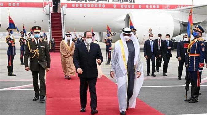 محمد بن زايد في ضيافة السيسي