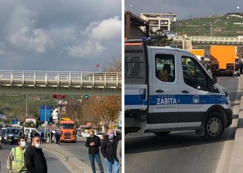 تركيا.. موظفو بلدية فرعية يقطعون الطريق أمام مسؤولي بلدية إسطنبول!