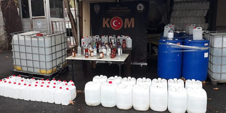 ضبط طن مشروبات كحولية مغشوشة غرب تركيا