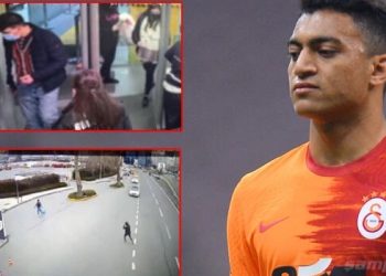 فيديو.. سرقة حقيبة نجم جالطة سراي مصطفى محمد