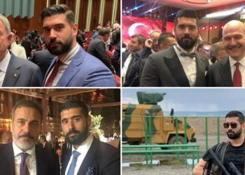 صور لمنفذ الهجوم المسلح على الحزب الكردي مع رجال أردوغان