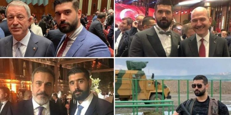 صور لمنفذ الهجوم المسلح على الحزب الكردي مع رجال أردوغان