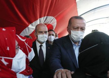 بعد شهرين.. أردوغان يظهر مجددا للمرة الأولى مع صويلو