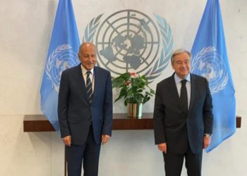 أبوالغيط يبحث مع جوتيريش التطورات الاقليمية