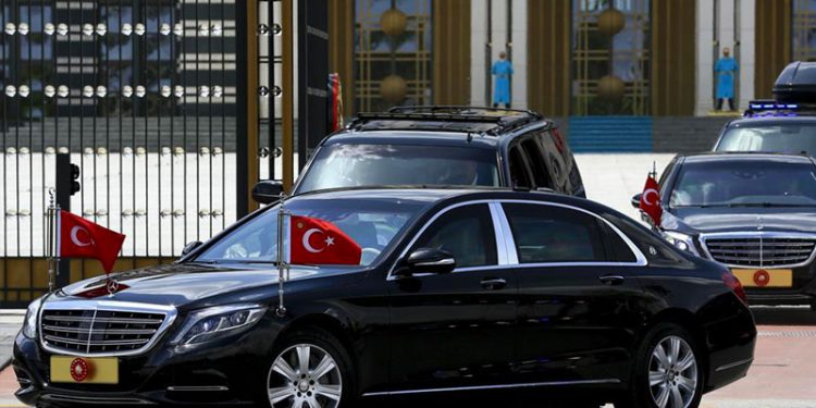 سيارة أردوغان تنقل جوا إلى البلدان التي يزورها!