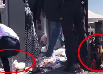 تركيا.. يجمعون بقايا الطعام أثناء كلمة أردوغان عن “النمو الاقتصادي”!