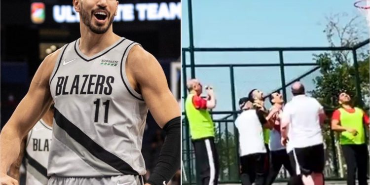 عرض مثير من لاعب سلة معارض للرئيس أردوغان