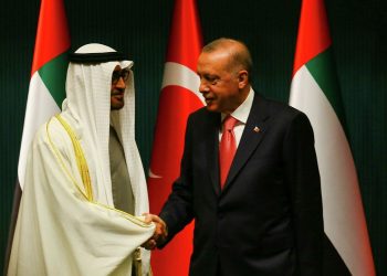 ولي عهد أبوظبي يشكر أردوغان على حفاوة الاستقبال