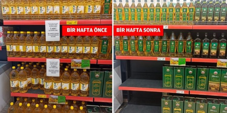 تركيا.. اختفاء زيت عباد الشمس من الأسواق التعاونية