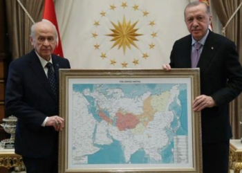 الكرملين يعلق على خريطة “العالم التركي” المهداة لأردوغان