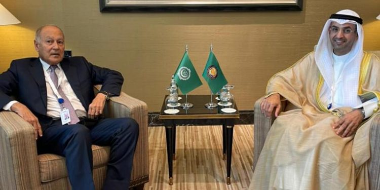 لقاء بين أبو الغيط وأمين عام مجلس التعاون الخليجي