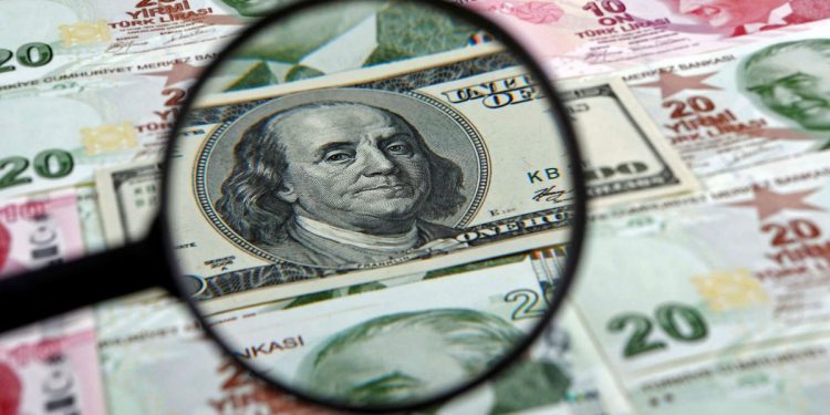 الدولار يسجل رقمًا قياسيًا جديدًا أمام الليرة التركية