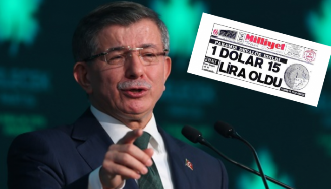 داود أوغلو: أردوغان يعيد وضع الليرة إلى 50 عامًا للوراء