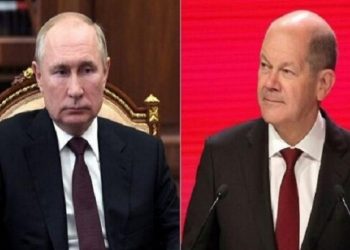 المستشار الألماني يبحث مع بوتين أزمة أوكرانيا