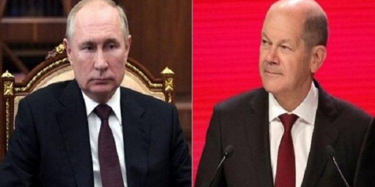 المستشار الألماني يبحث مع بوتين أزمة أوكرانيا