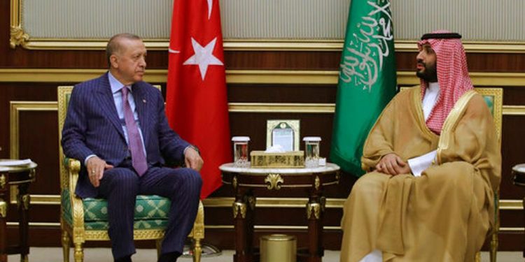 أردوغان يجري اتصالا مع ولي العهد السعودي