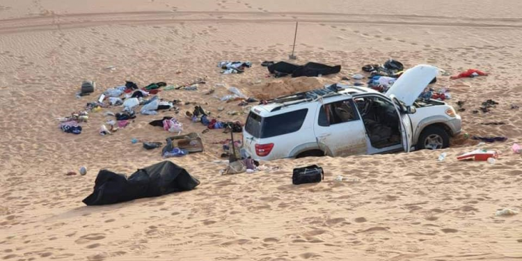 “ليبيا”.. العثور على 20 جثة قضى أصحابها عطشًا في الصحراء قرب حدود “تشاد”