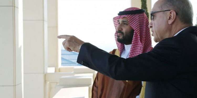 أردوغان يقيم مأدبة عشاء على شرف ولي العهد السعودي