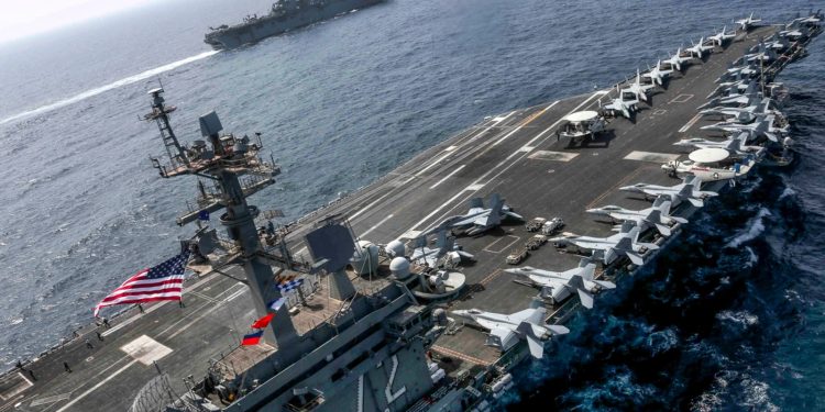 أمريكا ستبقي مجموعة حاملات الطائرات في مهمّة “مراقبة” منطقة “تايوان”