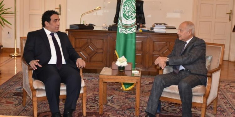 أبو الغيط يستقبل “المنفي” رئيس المجلس الرئاسي الليبي