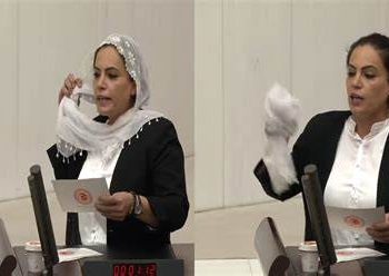 برلمانية تركية تخلع الحجاب أثناء كلمتها أمام مجلس النواب