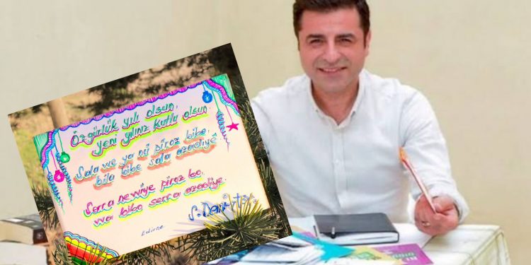 دميرطاش يهنئ بالعام الجديد بثلاث لغات: “سنة الحرية”