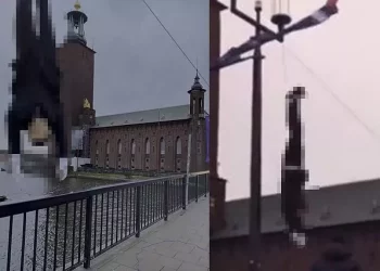 أردوغان معلق من قدميه في السويد!