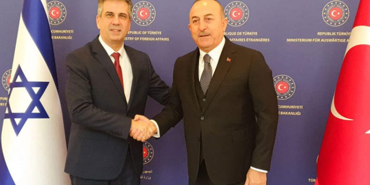 وزير خارجية تركيا يشكر إسرائيل 