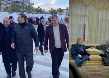 أعضاء حزب أردوغان يضحكون في منطقة الزلزال!