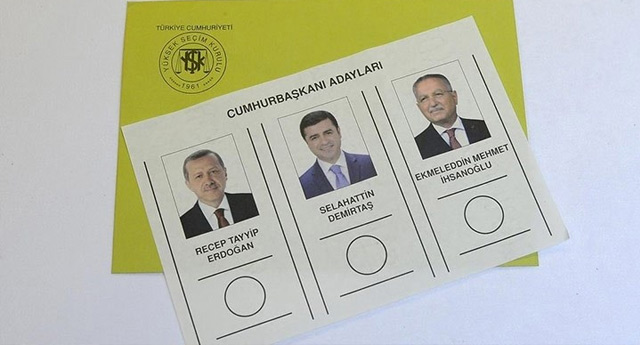 ترتيب أسماء المرشحين للانتخابات الرئاسية التركية بورقة الاقتراع