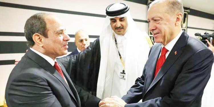 أردوغان يطلب من السيسي زيارة تركيا