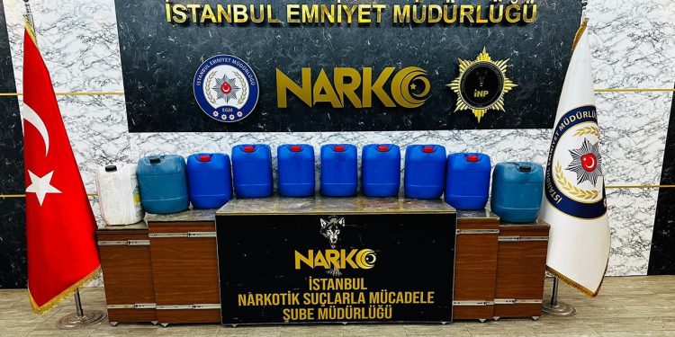 ضبط نصف طن من مخدر الميثامفيتامين في إسطنبول
