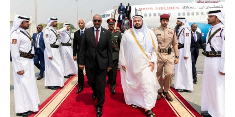 البرهان في قطر في ثالث زيارة له منذ بدء الحرب