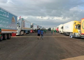 ماذا يوجد داخل قافلة المساعدات الدولية على معبر رفح؟