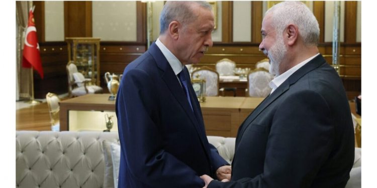 أردوغان يدعو حماس إلى ضبط النفس