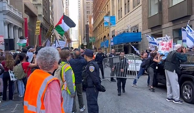 مؤيدو فلسطين وأنصار إسرائيل وجهًا لوجه في نيويورك