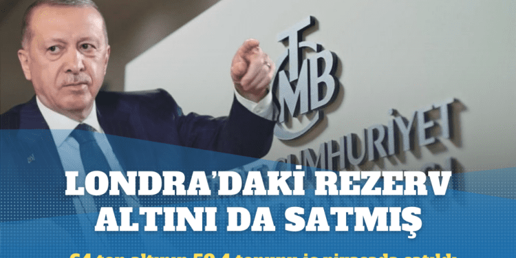 المركزي التركي يبيع 50 طنّ من احتياطي الذهب القادم من لندن