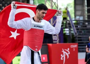 لاعب التايكوندو التركي طه بيتشار يحصد ذهبية بطولة أوروبا