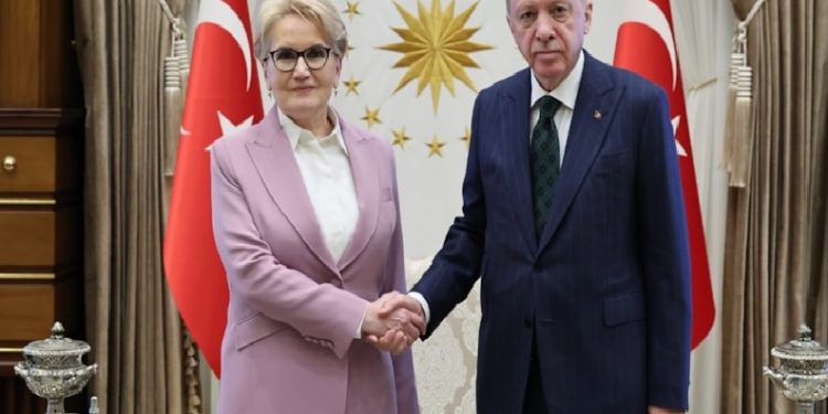 زعيم حزب الجيد منزعج من لقاء أكشنار مع أردوغان