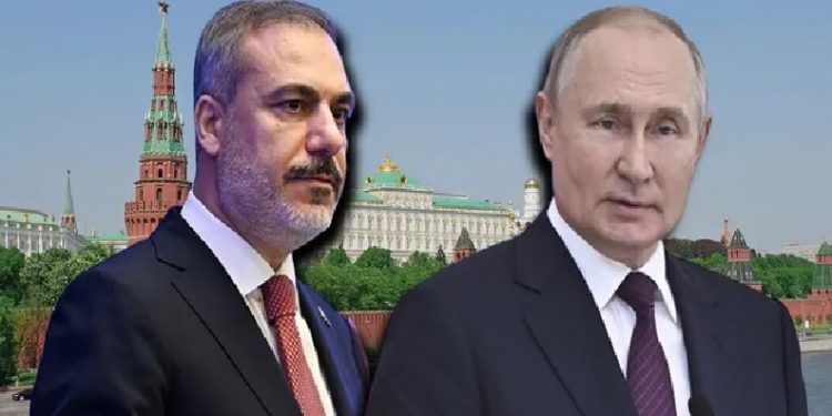 وزير الخارجية التركي يلتقي بوتين