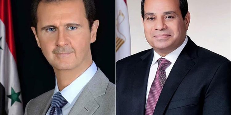 السيسي والأسد يؤكدان رفض محاولات تهجير الفلسطينيين