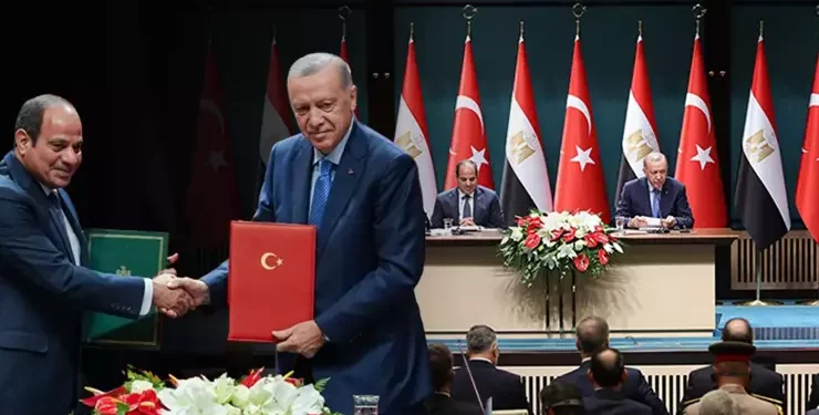 توافق بين أردوغان والسيسي بشأن سوريا وليبيا وغزة والسودان