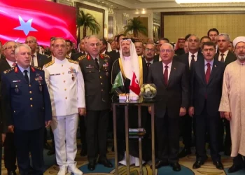 وزير الدفاع وقيادات الجيش التركي يحتفلون باليوم الوطني السعودي