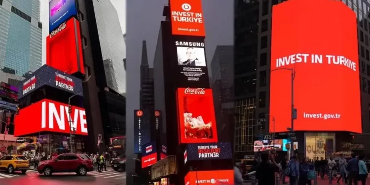 تركيا تروج لإمكانياتها الاستثمارية في ميدان تايمز سكوير