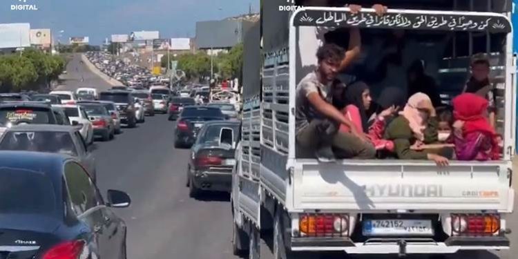 لبنان يشهد موجة نزوح مكثفة بعد الغارات الإسرائيلية