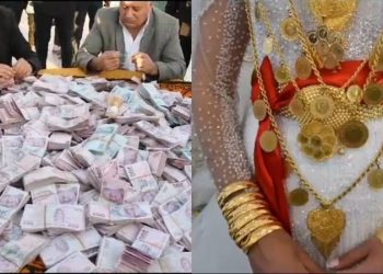 4 كيلو ذهب و10 ملايين ليرة لعروسين في ولاية وان التركية