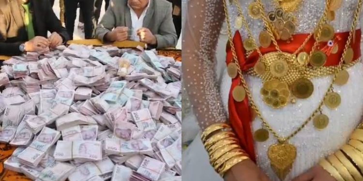 4 كيلو ذهب و10 ملايين ليرة لعروسين في ولاية وان التركية