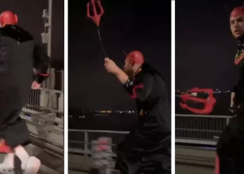 شيطان يركض ليلا على جسر البوسفور!